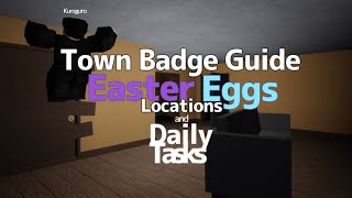 Town Badge Guide Easter Eggs Locations and Daily Tasks  Roblox Specter [upl. by Hamlin409]