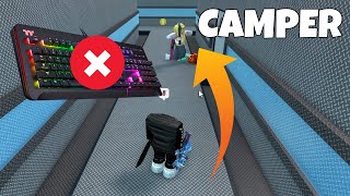 Beating MM2 CAMPERS With NO HANDS Murder Mystery 2 [upl. by Lundin496]