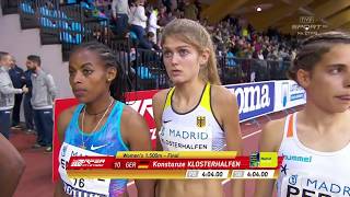 Indoor Meeting Madrid 2018  Konstanze Klosterhalfen [upl. by Boff]