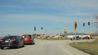 IL US 150 WB Bloomington Road and I74 WB from Champaign to Mahomet Mar 2018 [upl. by Akeirahs158]