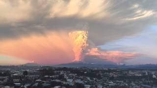 Calbuco volcano eruption 2015 previous TimeLapse [upl. by Yluj]