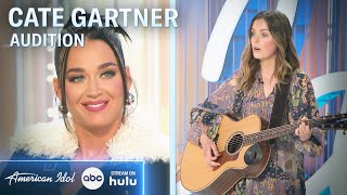 Cate Gartner She Wrote A Song About Being 16 And Pregnant  American Idol 2024 [upl. by Enillebyam]