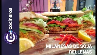 LAS MEJORES MILANESAS DE SOJA RELLENAS 100 VEGANAS Y SANAS [upl. by Lledra]