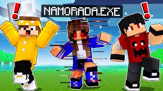 CORRA NAMORADA DO P3DRUEXE Entrou no Minecraft [upl. by Meekah]