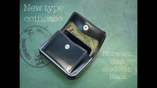 New type coincase  Horween shell cordovan Black [upl. by Elyk250]