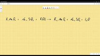 KMnO4Na2SO3KOHK2MnO4Na2SO4H2O [upl. by Maris138]