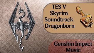 Venti Genshin Impact Music  Floral Zither  TES V  Skyrim Soundtrack Dragonborn [upl. by Enelhtak]