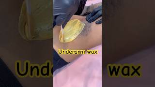 Underarm wax using tresswellness painlesswaxing waxingvideos hairremoval [upl. by Edy]