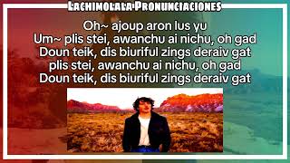 Benson Boone  Beautiful things Pronunciación fácil Letra fácil Easy Lyrics Letra Simplificada [upl. by Weeks]