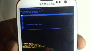 Samsung Galaxy S3 GT I9300 Hard Reset [upl. by Elisha]