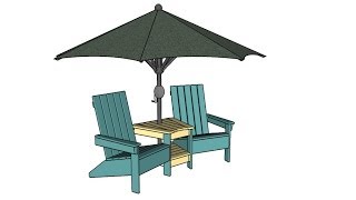 Double adirondack chair plans [upl. by Twyla]