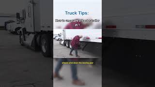 How To Uncouple a Tractor Trailer pt1 shorts [upl. by Mechling]