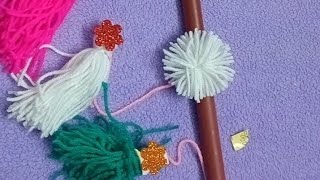 wind chimes using woollen thread [upl. by Ert]