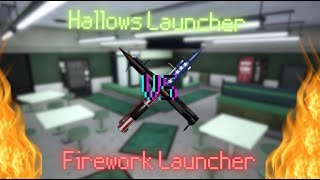 Comparing Hallows Launcher and Firework Launcher  Roblox Criminality [upl. by Keffer]