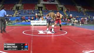 285 Champ Round 1  Mansur AbdulMalik Maryland vs Harrison Townsend Iowa [upl. by Nuahsel]