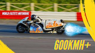 The worlds fastest motorcycle top speed records 600KMH [upl. by Casia165]