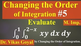 Change the Order of Integration 5 in Hindi MImp  Double Integrals  Engineering Mathematics [upl. by Azila]