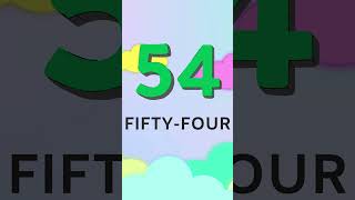 Counting and Spelling Numbers 51 to 55  Learn Number Words for Kids [upl. by Feilak]