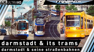 Darmstadt amp seine Straßenbahnen  4K [upl. by Greenwell857]