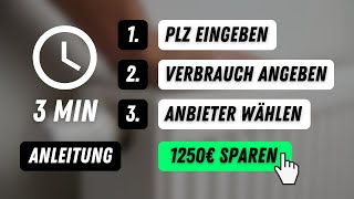 Gasanbieter wechseln in 3 Minuten ✅ Gasanbieter Wechsel Anleitung [upl. by Nesyla]