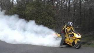 Tl1000r burnout and wheelies [upl. by Sliwa]