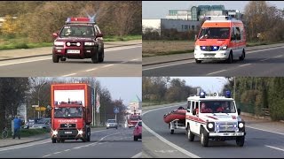 Brand in Psychiatrie Großübung der Feuerwehren  Rettungsdienste in Heppenheim [upl. by Bolitho]