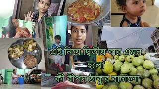 আজকে অনেক বড়ো বিপদ থেকে বেচে গেলোএকটা পাদুকা নিয়ে চলে গেল daily vlog [upl. by Anohsal935]