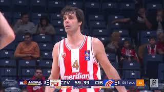 AdmiralBet ABA League 202324 highlights Round 10 Crvena zvezda Meridianbet  Cibona 3122023 [upl. by Elson]