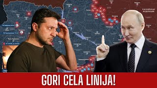 GORI CELA LINIJA FRONTA OGROMNI GUBICI UKRAJINACA [upl. by Brahear352]