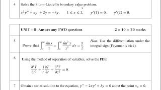 Mathematical Physics  Internal Test 1  For MSc Physics [upl. by Orianna]