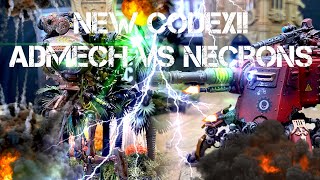 NEW CODEX ADMECH vs NECRONS Warhammer 40k 9th Edition Battle Report [upl. by Anialeh]