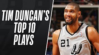 Tim Duncans Top 10 Plays of His Career [upl. by Ledba]