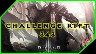 Diablo 3  Challenge Rift 343  Unstoppable Force [upl. by Stacie626]