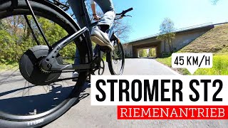 Beste Antriebsart  Stromer ST2 Gates Riemenantrieb 45kmh ebike mit Heckmotor und Nabenschaltung [upl. by Brandie]