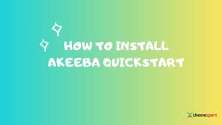 How to install Akeeba Quickstart in Joomla 4 [upl. by Liuqa]