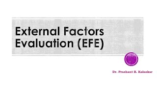 External Factors Evaluations [upl. by Ilahsiav505]