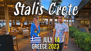 Stalis Crete walking tour 4k Kreta Greece 2023 [upl. by Handal867]