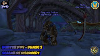 World of Warcraft SOD Classic Best Wind Serpent Pet Hunter Beastmastery POV Phase 2 Best Runes [upl. by Eirak]