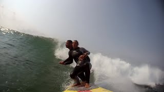 Contis surf tandem jolie spot de fin dété [upl. by Auqenwahs]