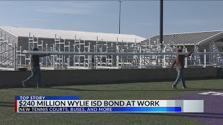 240 Wylie ISD bond at work Students now using new amenities with more to come [upl. by Annaerda282]