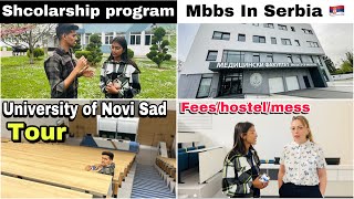 University of Novi Sad Full Tour  Fees Structure  Erasmus Shcolarship  Mbbs in Serbia 🇷🇸 [upl. by Aliam]