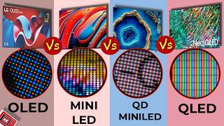 OLED vs mini LED vs QNED vs QD Mini LED vs QLED  Best TV to buy [upl. by Belvia]