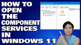 How To Open Component Services in Windows 1011 [upl. by Cadmann899]