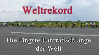 Weltrekordversuch Die längste Fahrradschlange der Welt [upl. by Arymas367]