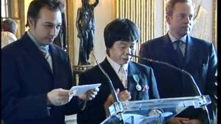 Shigeru Miyamoto Recieves French Honorary Medal Nintendo Mario Zelda [upl. by Carrington]