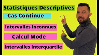 Statistiques Descriptives  cas dune variable continue  Exercice dexamen corrigé [upl. by Ielhsa702]