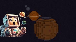 Minecraft Solar System Earth is just 1 BLOCK [upl. by Tu667]