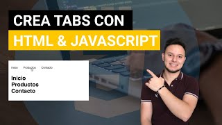 2022 NAVEGACION CON TABS HTML  MENOS DE 10 MINUTOS  PESTAÑAS DE HTML [upl. by Annayar]