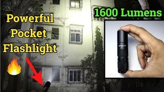 POWERFUL POCKET FLASHLIGHT  1600 Lumens  Astrolux S1 [upl. by Madelaine706]