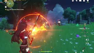 Genshin Impact gameplay 10 25 20 Dell Inspiron 7306 Core I71165G7 Iris Xe Tiger Lake [upl. by Nailliw741]